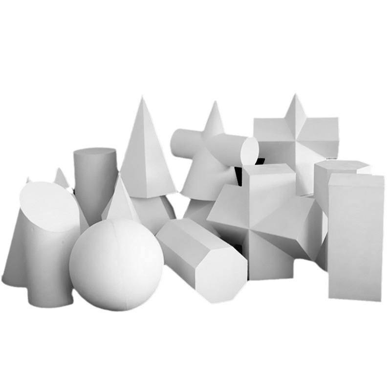 Art Teaching Aids Plaster Geometric Models Plaster Pixel Art Materials Still Life Supplies Plaster Statues Creative Cross-Sections