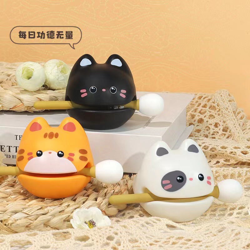 Decompression Small Wooden Fish Knocking Healing Cute Wooden Fish Knocking Decompression Small Toys Wooden Emotional Stability Wooden Fish