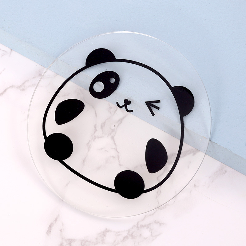 Transparent Acrylic Coasters Customized Coasters Insulation Mats Placemats Customized Tea Coasters Dining Table Insulation Mats Cup Tea Mats