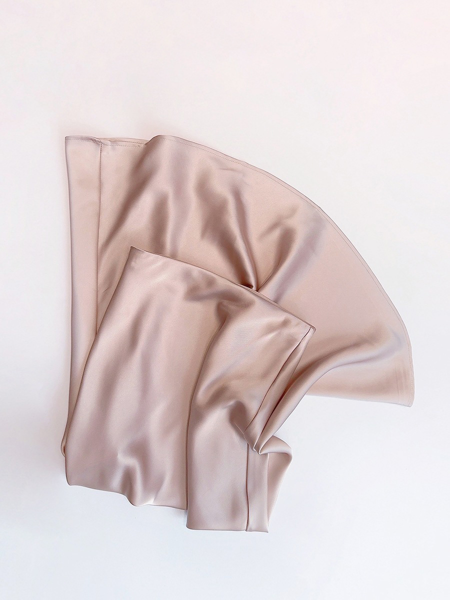 French Style Elastic Satin Draped Skirt for Women Spring and Summer High Waist Hip Skirt Fishtail Skirt Long Skirt A-Line Skirt