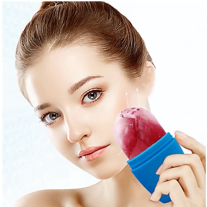 Beauty makeup new silicone ice roller mold beauty instrument portable ice cream cooling facial massage care