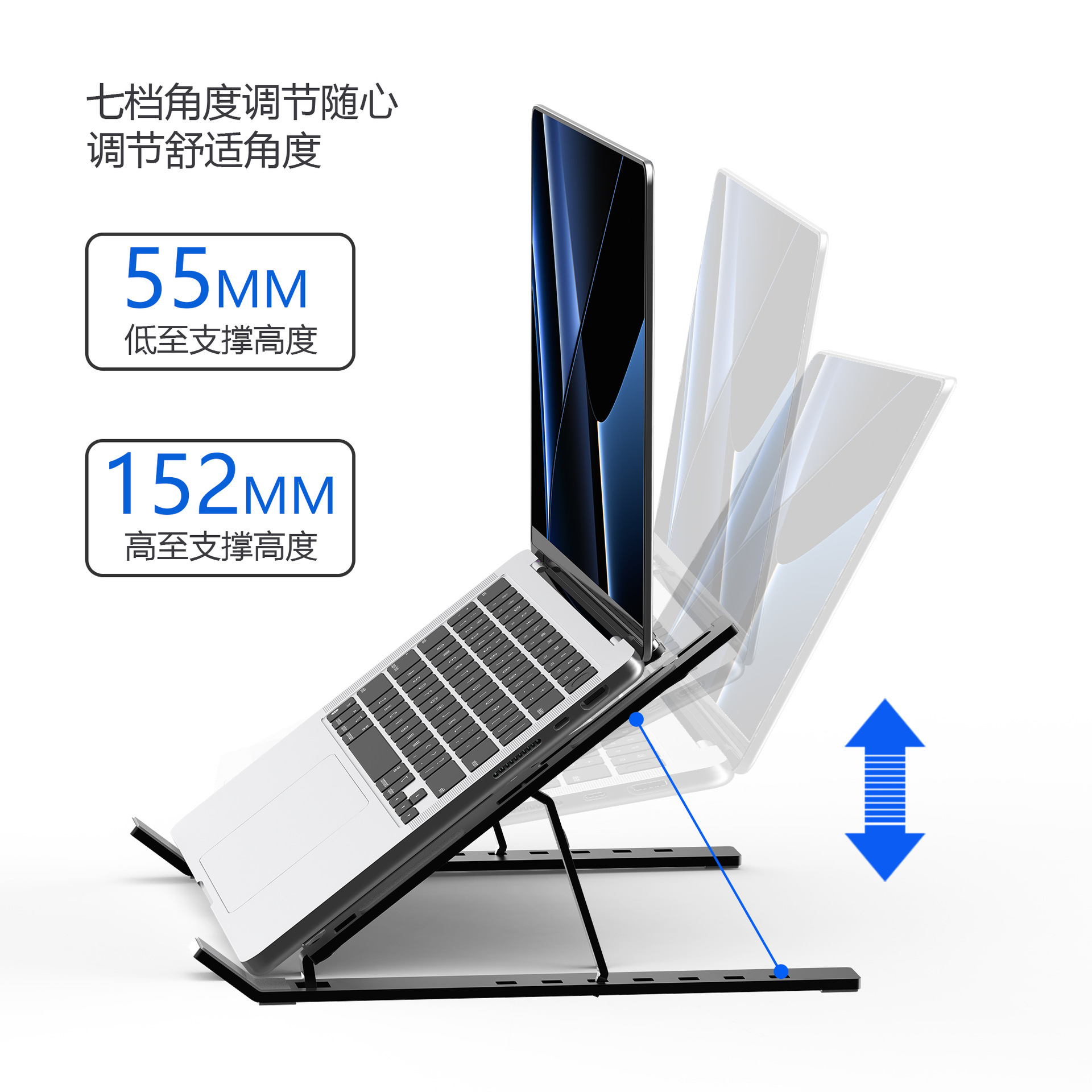 N3 new aluminum alloy notebook computer keyboard can share desktop office folding adjustable height cooling bracket