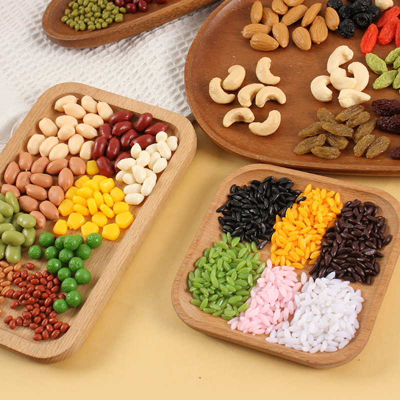 1:1 имитация зерновых 100г упаковка имитационной еды, красные финики, семена лотоса, кукуруза, рис, арахис и модели соевых бобов