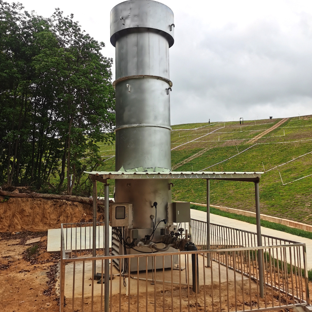 Garbage Filling Buried Field 500 Cube Internal Combustion Biogas Torch Internal Combustion Garbage Filling Torch Portable Customization