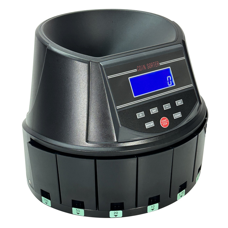 9004 LCD screen coin sorter multinational coin counting machine money sorting machine counting machine Total amount