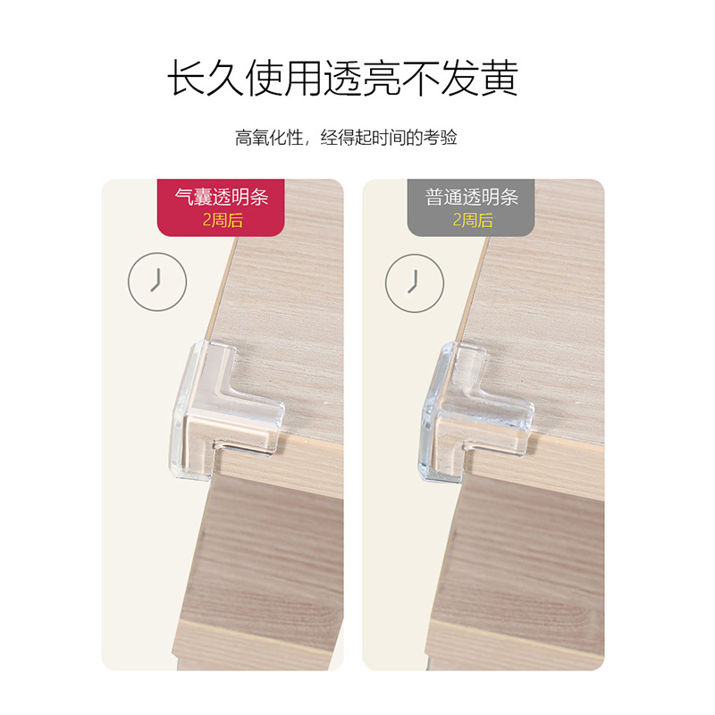 Transparent Anti-collision Corner Thickened Table Corner Anti-protection Corner Bag Silicone Protective Cover Coffee Table Glass Corner Protector
