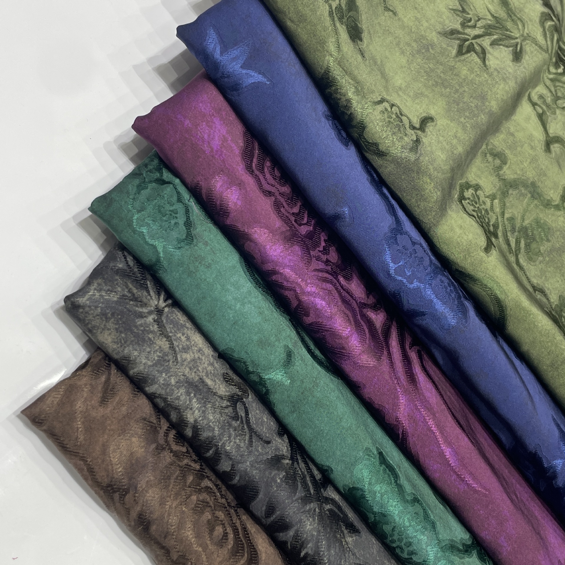 All Silk Jacquard Print Fabric Dress Cheongsam Suit Wholesale