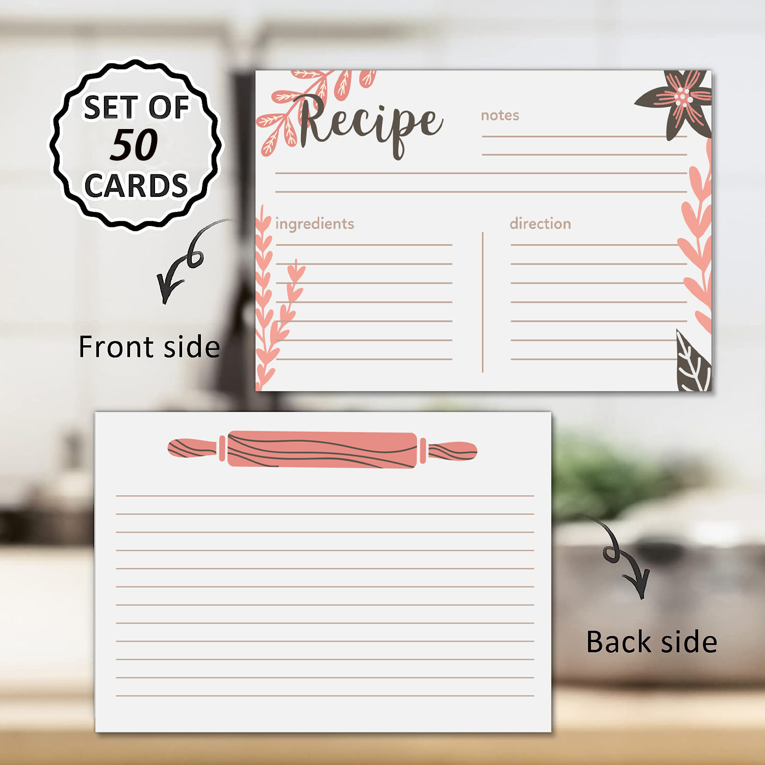 Amazon Tiktok Cross-Border Recipe Recipe Card Food Ingredient Record Card 157g Shopee Card
