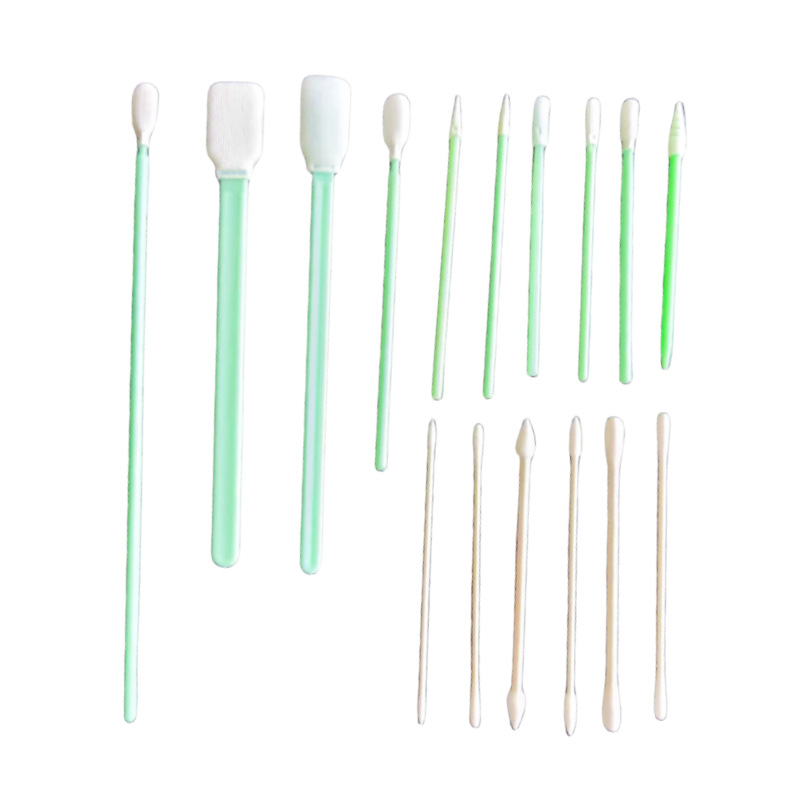 Dust-free cotton swab white paper Rod cotton swab double pointed double round disposable cotton swab purification dust-free cotton swab