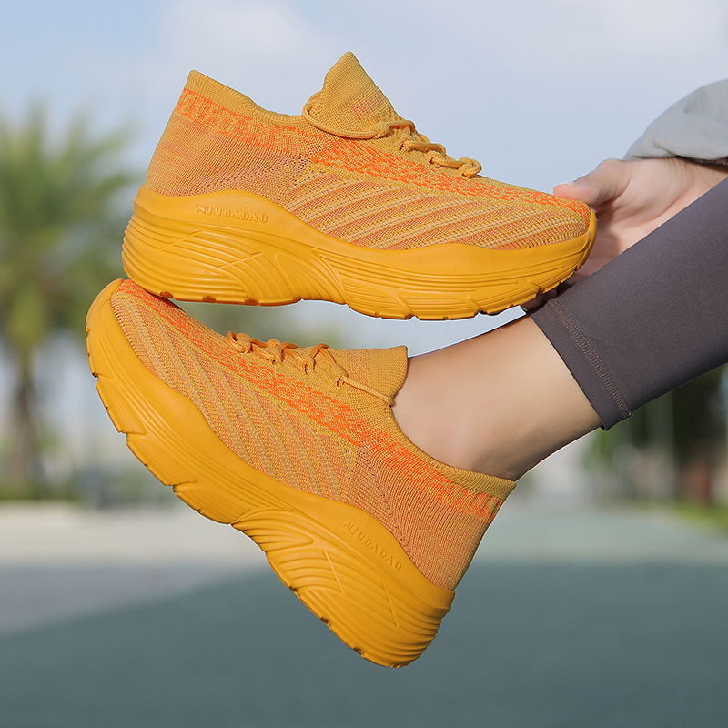 Niu Ba Dao Autumn Not Tired Foot Shoes Fitness Tracing Men's and Women's Same Parent-Child Running Square Dancing Shoes 235510