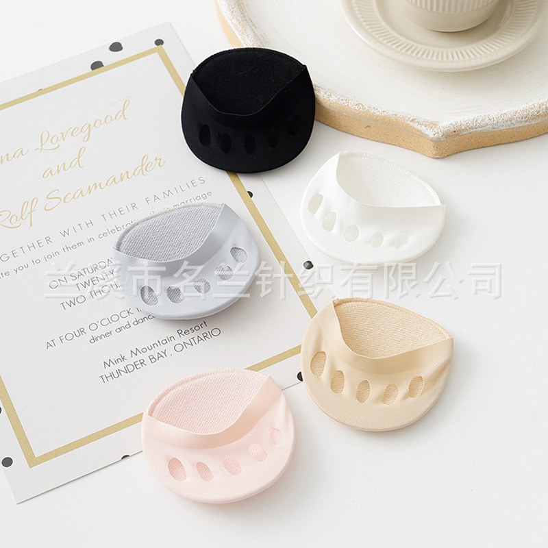 Forefoot Half Socks Five-Finger Socks Women's Invisible Sweat-Absorbing Toe Socks Summer Thin High Heels Socks Socks Bottom