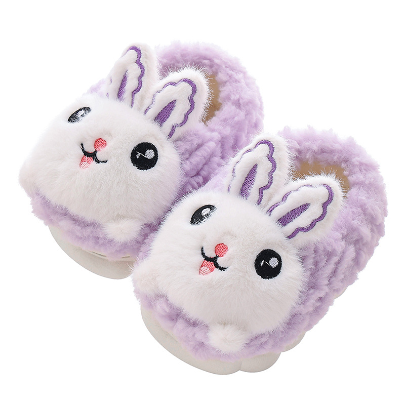 Children's Cotton Slippers Boys Winter Girls Kidsren Infants Bag Heel Indoor Home Baby Non-slip Woolen Cotton Shoes Winter