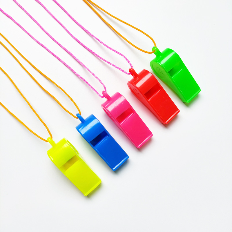 Оптовая продажа свистков для вечеринок цветные детские игрушки