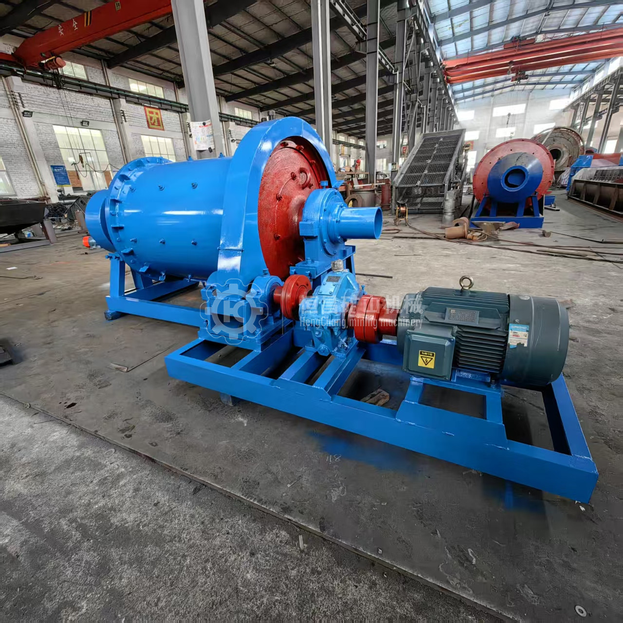 ‌ Jiangxi Hengchang 900 Type Wet Overflow Ball Mill Special 1 Ton/H High Manganese Steel Lining for Rock Gold Mine ‌