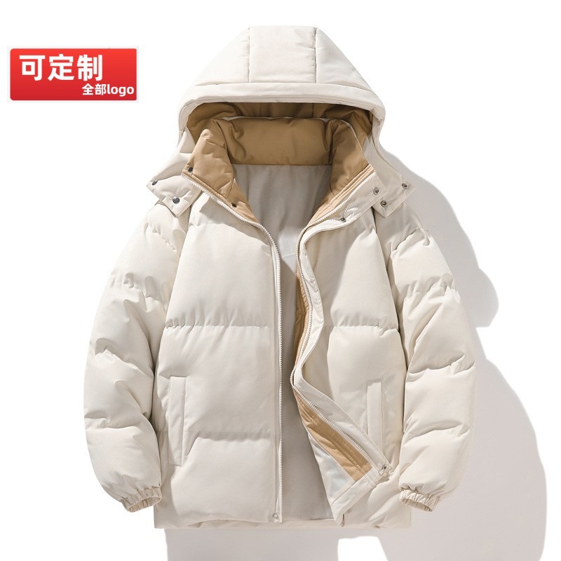 Новая зимняя куртка, мужская и женская, короткая, утепленная, капюшон, модный бренд, стильный, утолщенный