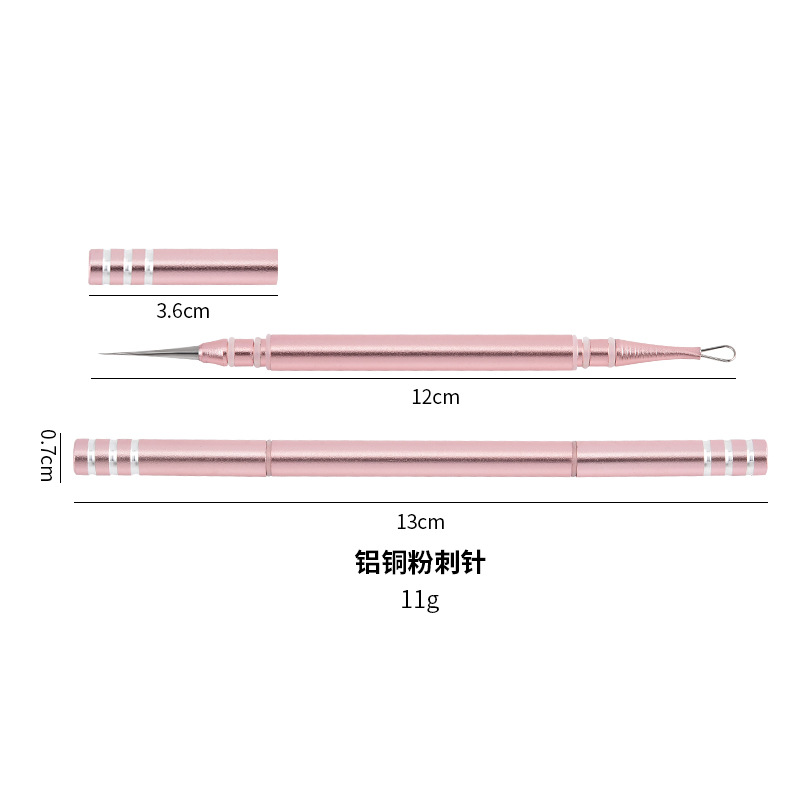 New ultra-sharp fine stainless steel acne needle portable double-headed blackhead acne squeezing tool for scraping closed mouth acne needle