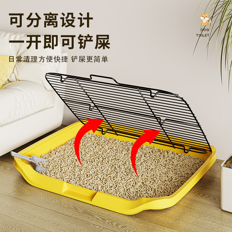 Dog toilet flat plate anti-urine splash easy to clean dog potty small medium and large dog pet oversized dog urinal dog toilet