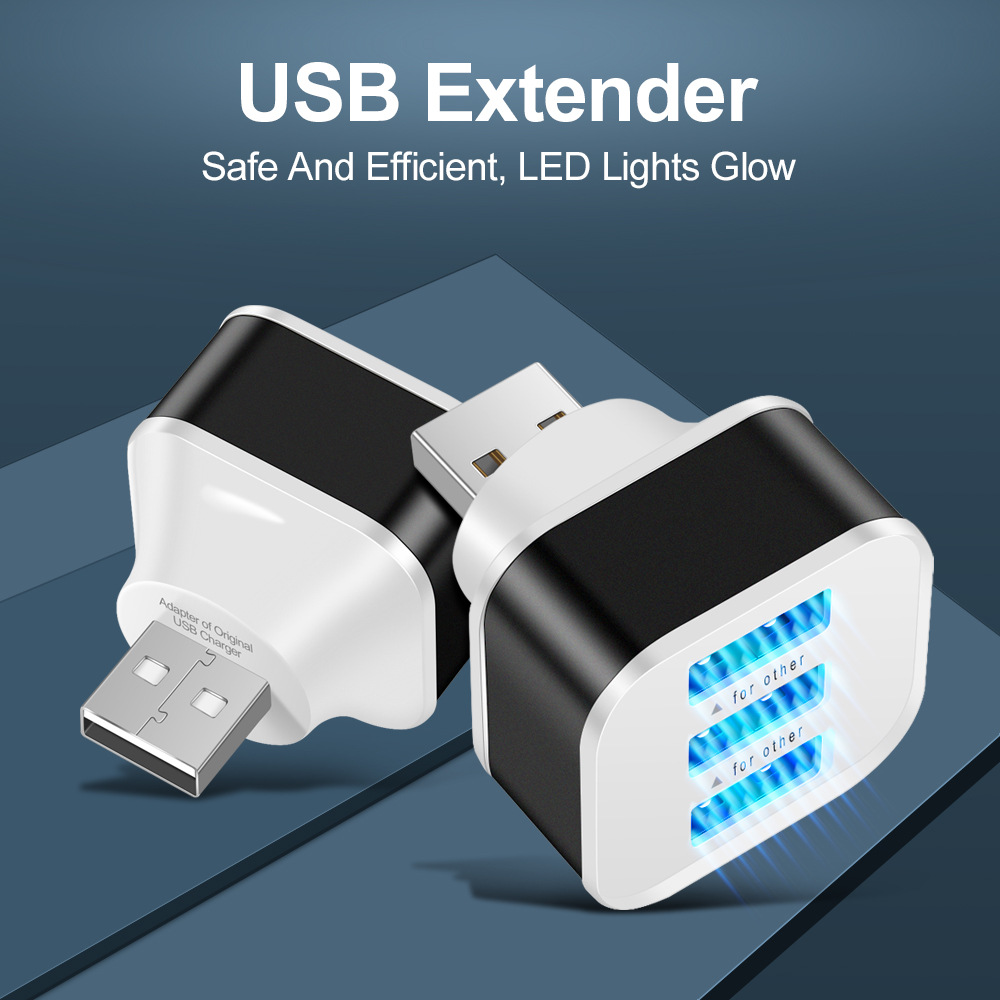 New 2.0Hub Expander 3-Port Expansion USB Splitter Usbhub Hub Cross-Border Wholesale Tablet