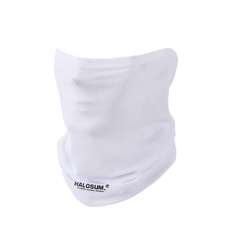 Outdoor Sports Special Ice Silk Mask Sunscreen Sweat Absorbing Riding Scarf New Square Hole Solid Color Varied Fishing Face Towel