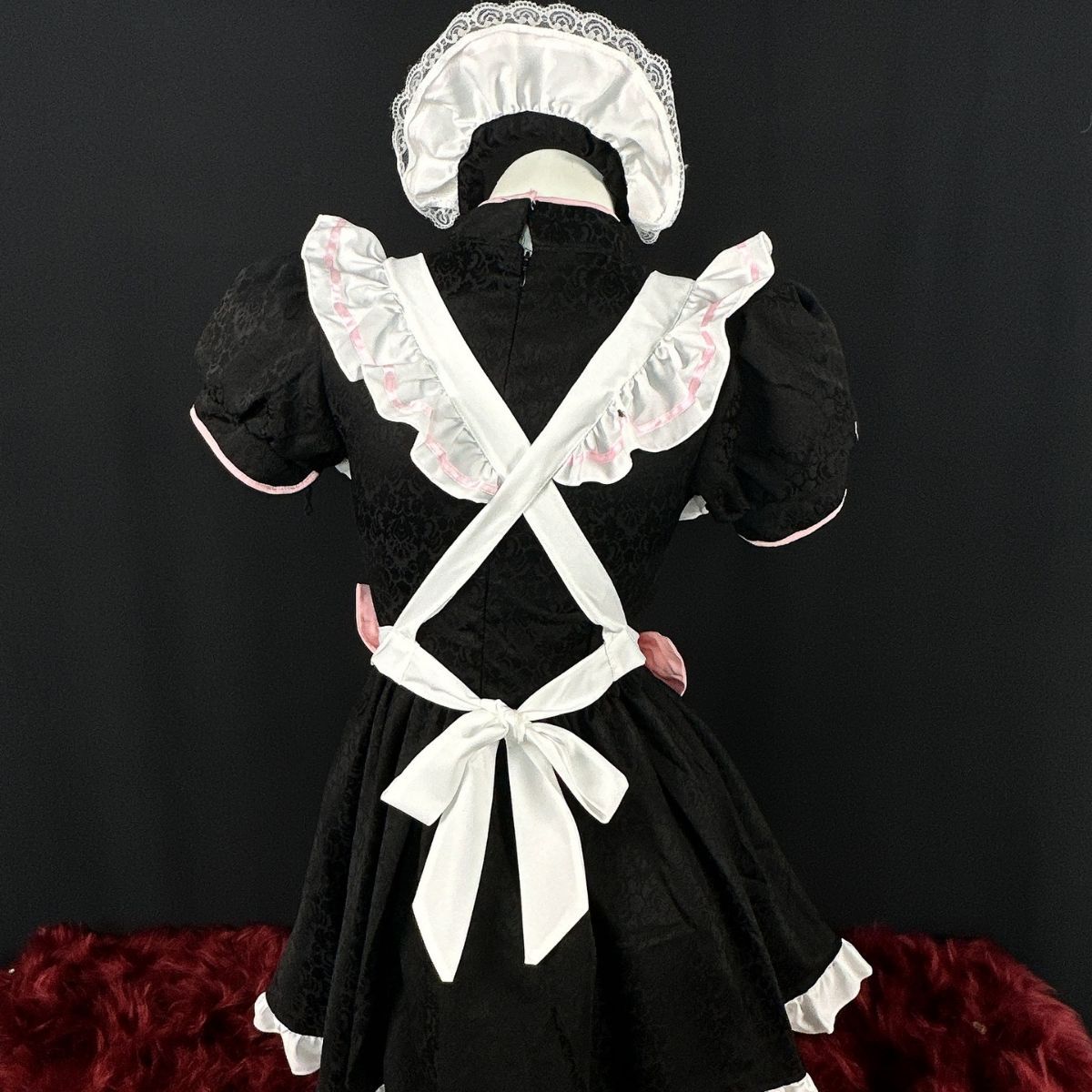 Hot Rabbit COS secondary Japanese maid suit Lolita hollow Chinese cheongsam uniform sexy dress