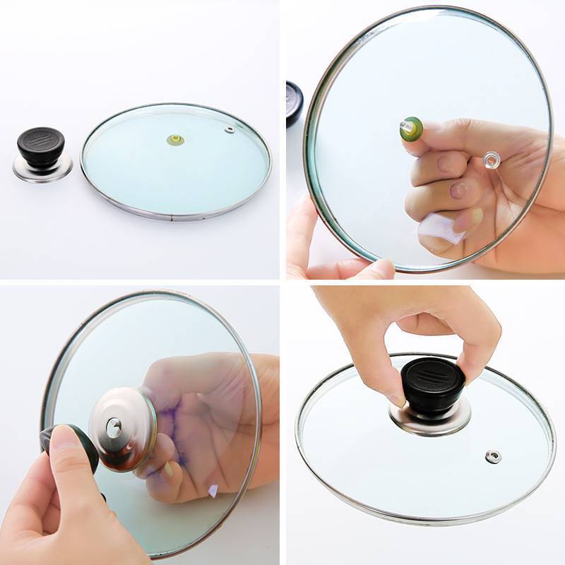 Neutral Pot Lid Handle One Yuan Two Yuan Street Stall Pot Lid High Temperature Resistant Handle Handle Household Anti-Scalding Pot Twist Pot Lid Beads