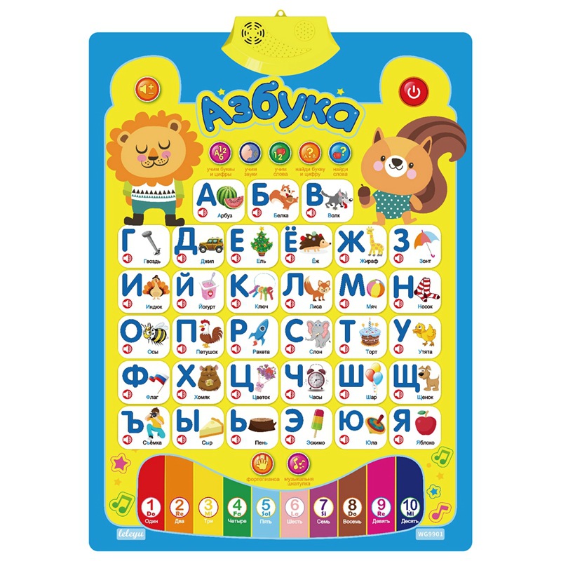 Ready Supply of Russian Sound Wall Charts, Russian Alphabet Audio Wall Charts, Voice Wall Charts, Styles Available