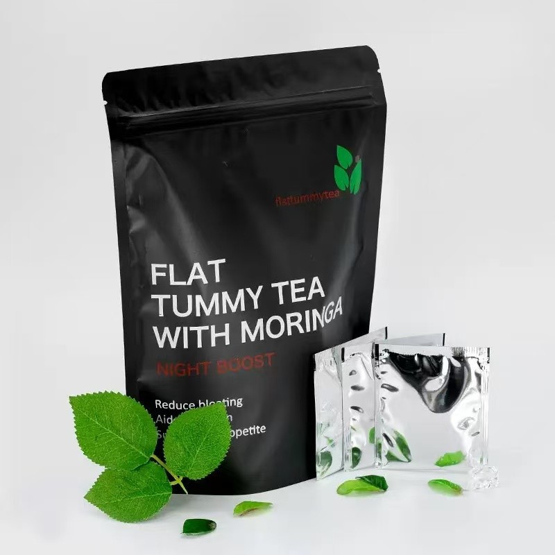 Cross-Border Export Wholesale Flat Tummy Tea with Moringa Tea Bags