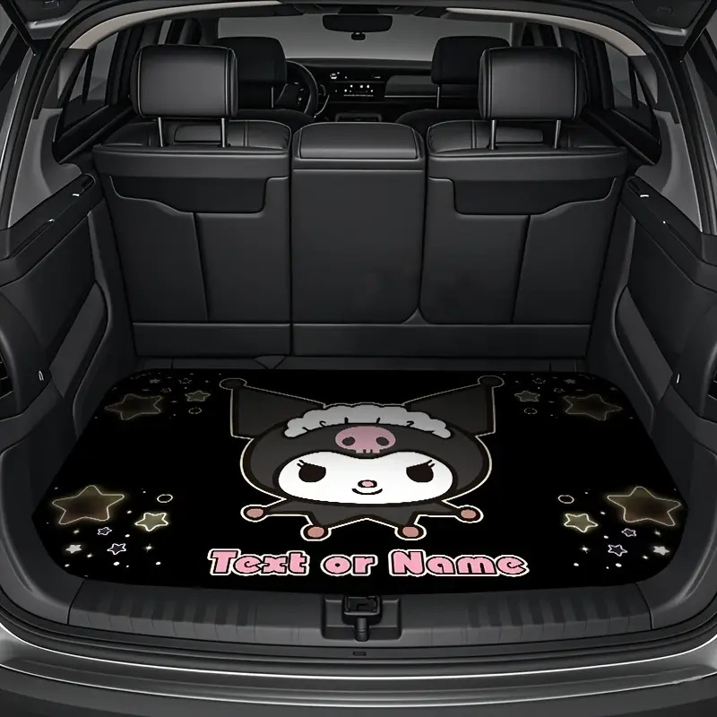 Anime Cute Hello Kitty Car Trunk Mat Four Seasons Universal Suede Non-slip Dirt-resistant Wear-resistant Car Mat