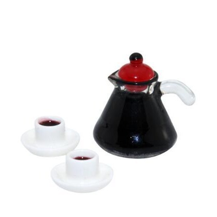 Miniature Food Toy Scene Model, Small Rag Doll House Accessories, Mini Coffee Pot