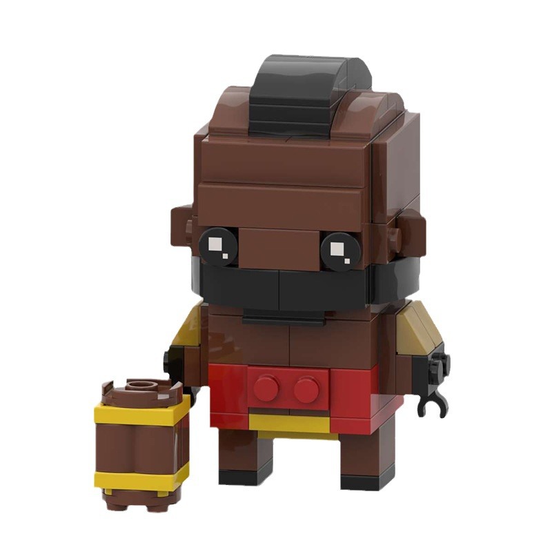 MOC building blocks compatible with Lego square head building blocks Royal War series doll three-dimensional assembled brick model