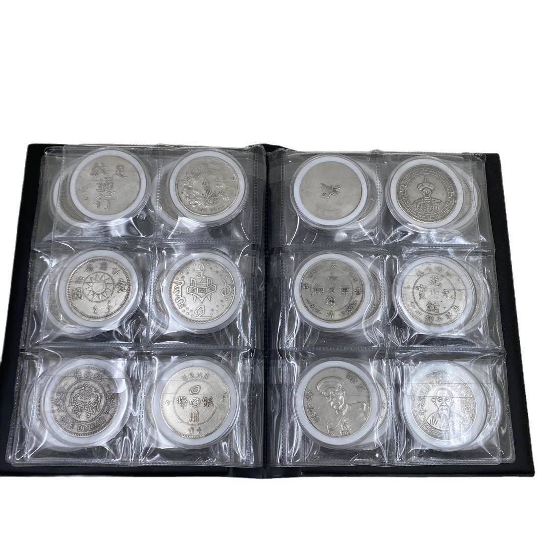 A Set of Anti-Ancient Coins, a Set of 36 Silver Dollar Collections, a Complete Set of Commemorative Coins, a Collection of Grade Coins, a Set of Brass Collection Books
