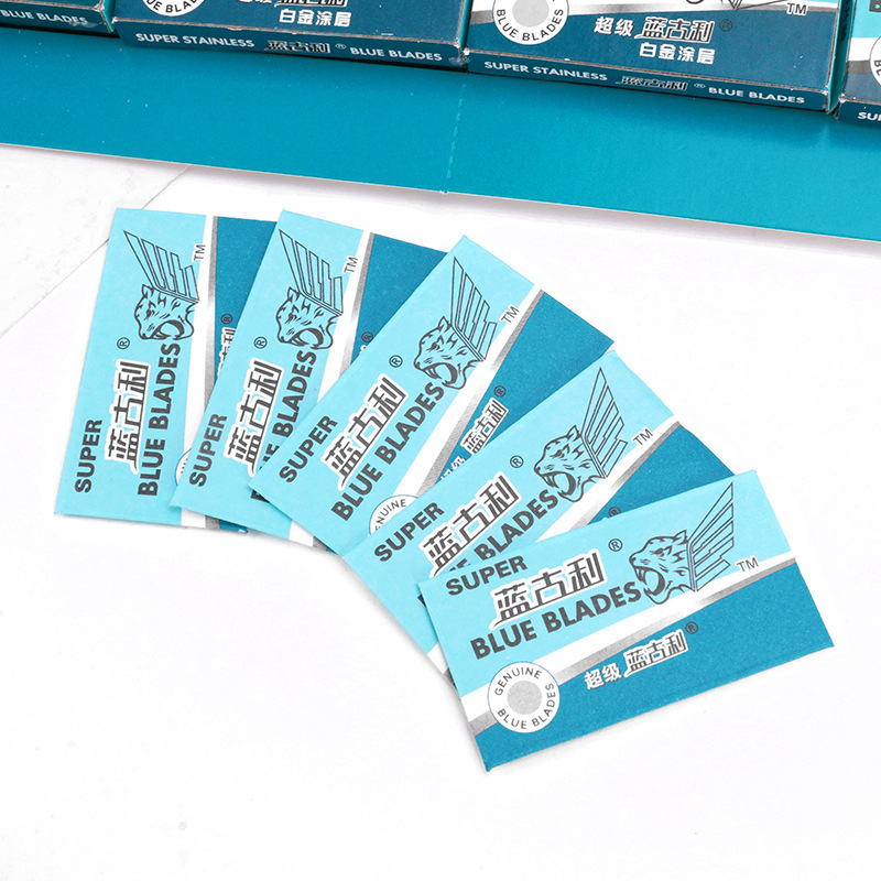 Factory Direct Sales Razor Blade Stainless Steel Blade Double-Sided Blade Manual Razor Blade One Dollar Store Supply