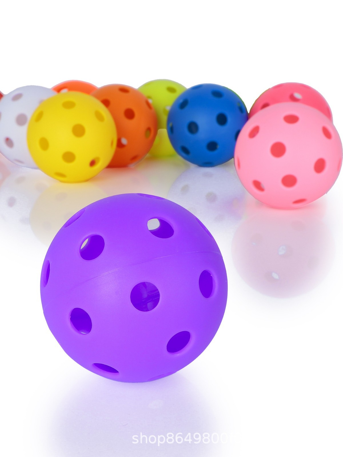 26-Hole 40-Hole Durable Pickleball Injection Molded Tpe Pickleball with Hole Injection Molded Ball Hole Ball Can Be Added with Logo