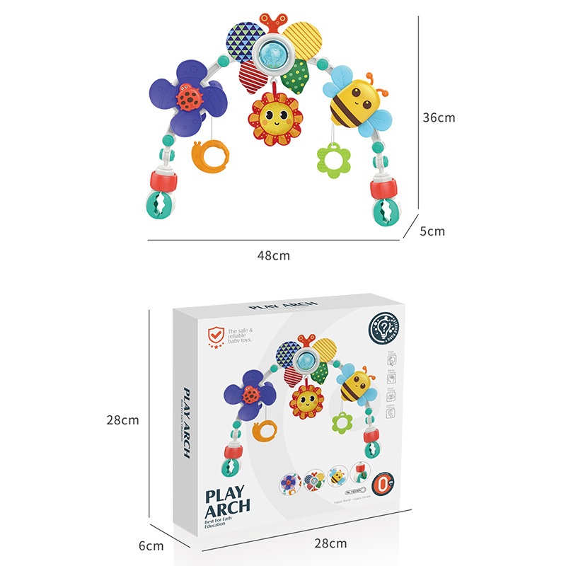 Newborn crib bell hanging 0-1 year old car safety seat calming baby educational stroller pendant toy