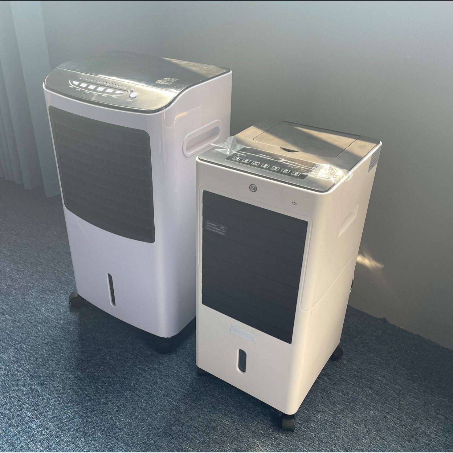 Cross-border export household air conditioning fan cooling fan electronic remote control 8L drawable water tank large area air supply timing function