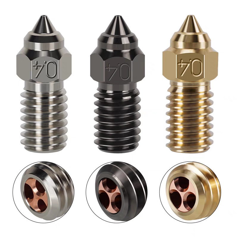 3D Printer Ender-7/5/3V3 Se Hard Steel Cht Nozzle High Speed High Flow Clone Nozzle