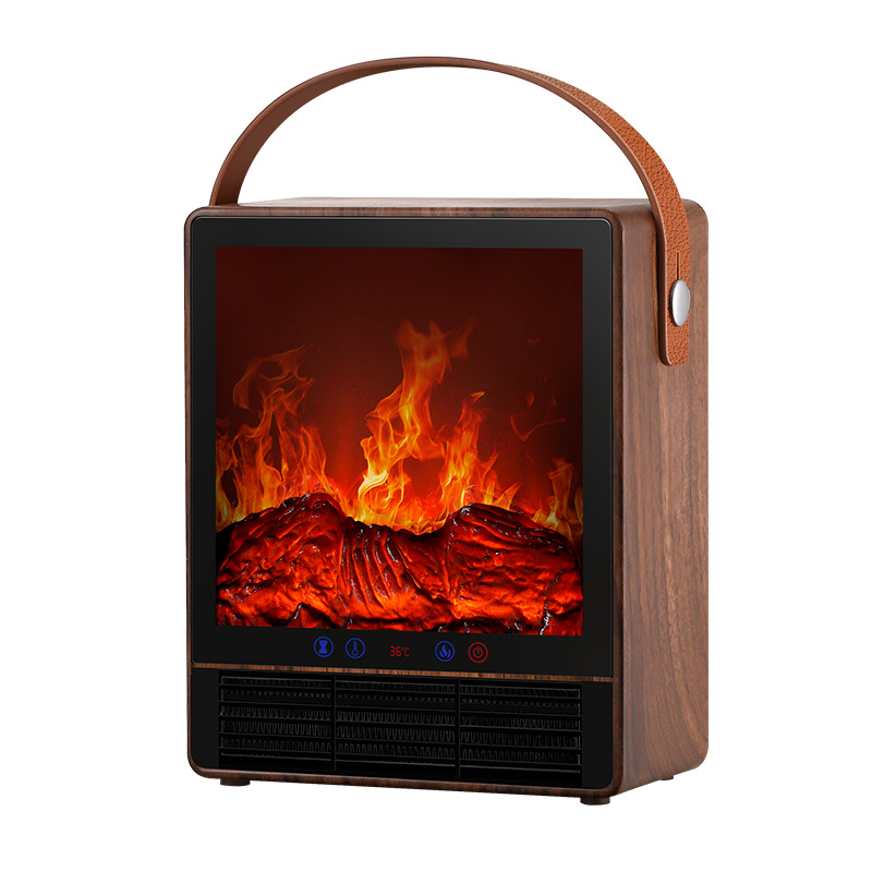 New Winter Heater Simulated Flame Mountain Heater Household Small Fireplace Energy-Saving Heater Desktop Electric Heater