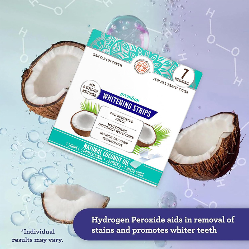 Cross-Border Exclusive Whitening Strips Coconut Whitening Teeth Strips, Whitening Teeth, Removing Yellow Stains, Whitening Teeth Strips