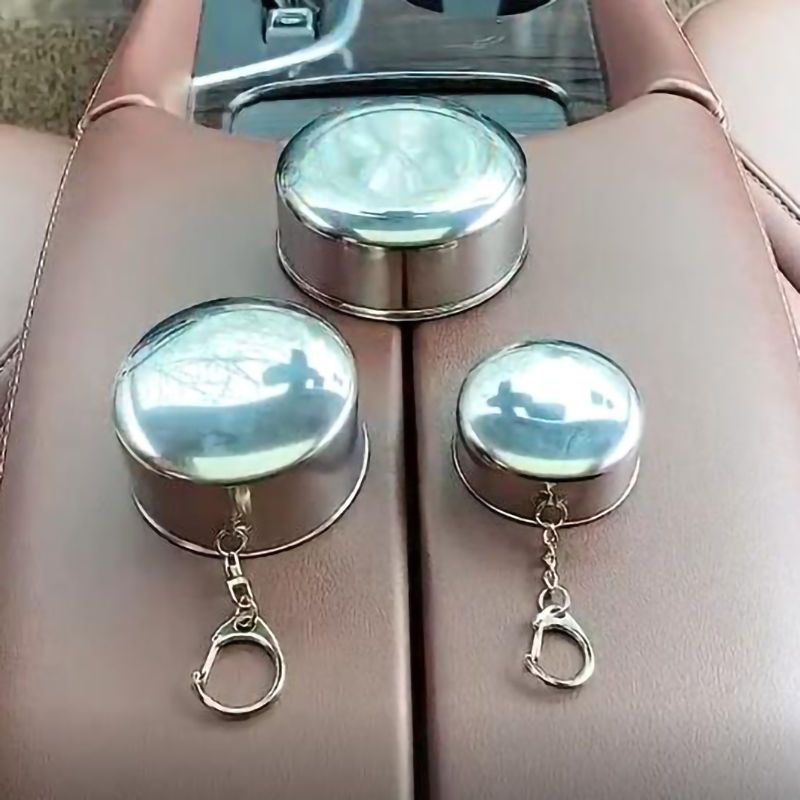 Creative Retractable Outdoor Travel Water Cup Portable 304 Stainless Steel Foldableing Compressed Water Cup Home Portable Changli