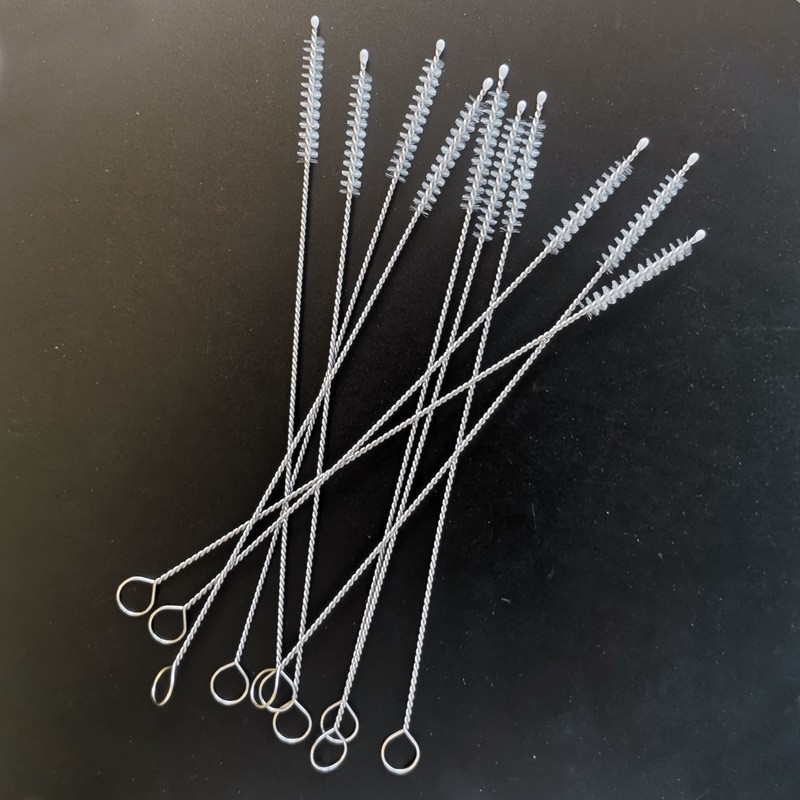 175mm hair guide brush stainless steel feeding bottle straw brush feeding bottle spiral soft hair straw brush manufacturer in Stock Large Quantity Price