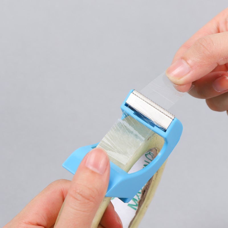 Source Factory 25mm Portable Small Transparent Plastic Bag Cutter Masking Tape Holder Tear Tape Holder Student