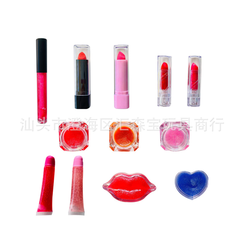 Cross-Border Children's Cosmetics Toys Play House Girls Makeup Stage Performance Dress up Lipstick Lip Glaze Manufacturer Wholesale