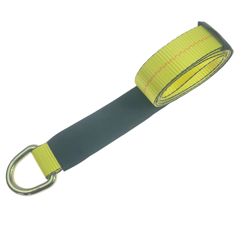 2 inch D ring long belt plus protective cover trailer fixed car tire binding tightening belt binding belt Amazon hot sale