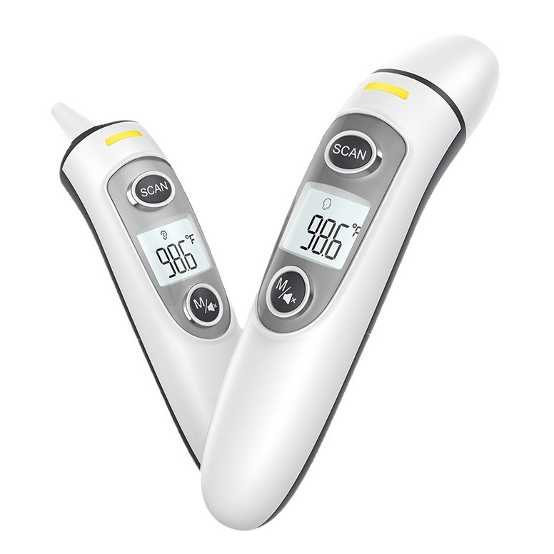 Cross-border Chinese and English forehead thermometer household thermometer bluetooth ear thermometer infrared thermometer thermometer forehead ear dual use