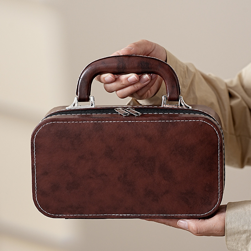 Travel tea set small set portable kung fu ceramic outdoor fast cup business companion gift wholesale logo