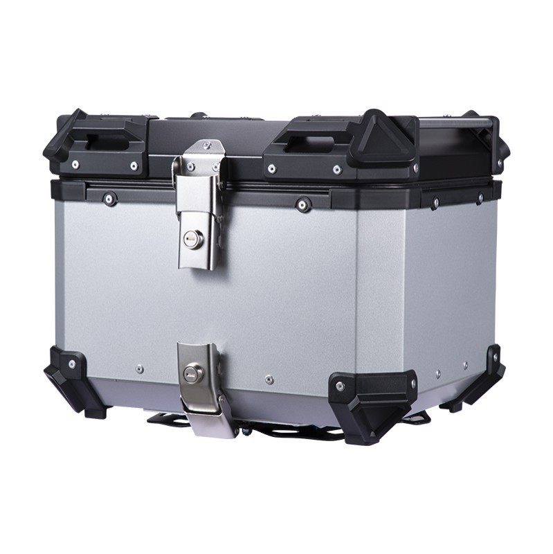 Now 55L/65L/80L/100L large capacity aluminum alloy motorcycle trunk advanced durable removable plane