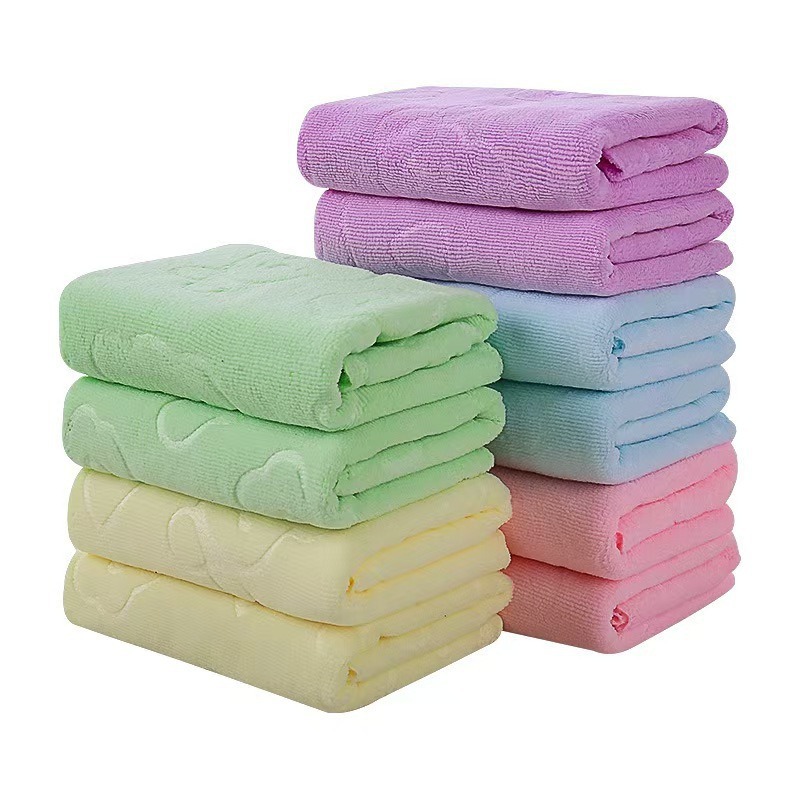 Microfiber Bath Towel Embossed Bear Manufacturer Wholesale Gift Children's Strong Absorbent Soft Thickened Beach Towel
