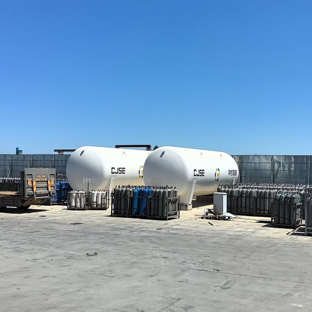 Low Temperature Storage Tank Shandong Zhongjie 50m³ Oxygen Nitrogen Argon Storage Tank Second Hand Complete Procedures