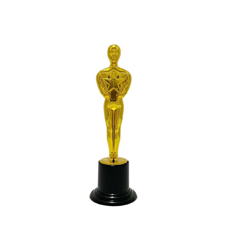 Zhuoyu Ya Guan Little Golden Man Trophy Kindergarten Primary School Children Award Gift Export Plastic