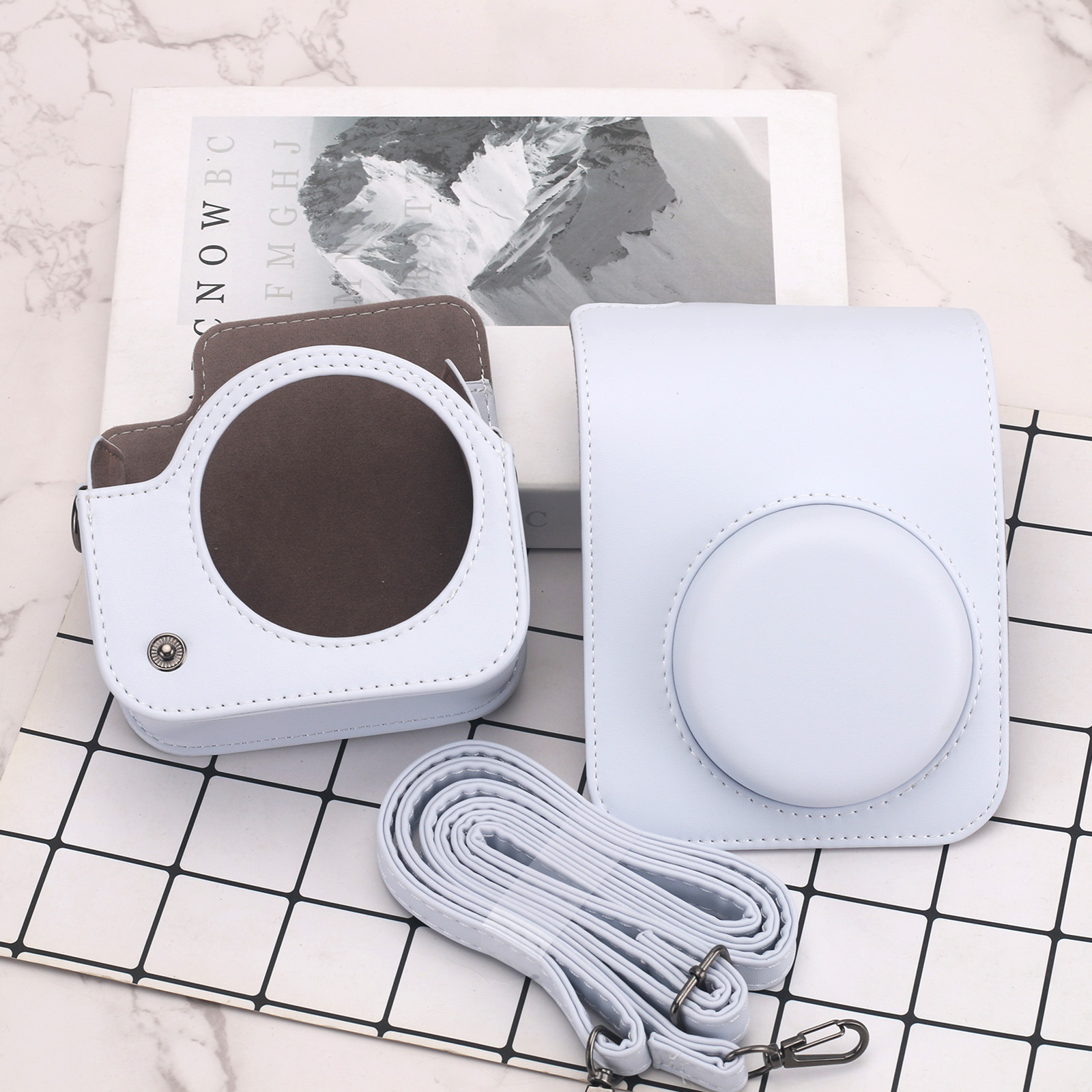 New Fuji polaroid solid color mini12 special solid color camera with color number camera bag iron deduction diagonal span